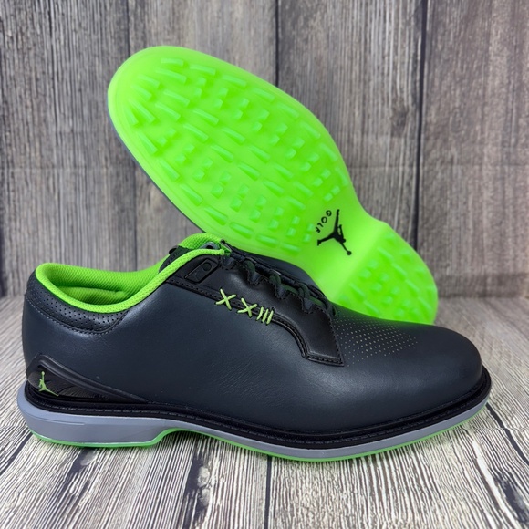 Jordan ADG 5 Black Action Green Golf Shoes FQ7874-002 Mens 7 Spiked Sneakers‎ Nike Air Jordan ADG 5 Golf Shoes Men Size 7.5 #FQ7874-002  main image 4